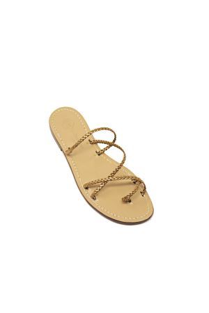 Capri sandals with braids Da Costanzo | TRECCINE2BIANCO